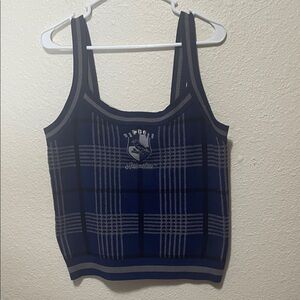 Harry Potter Ravenclaw Blue Plaid Women's Top. Good Condition. Size XL.